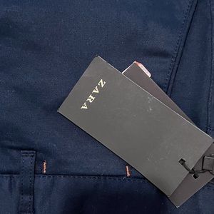 Brand new W/ tags Zara Chinos in Navy Blue for a fraction of the price